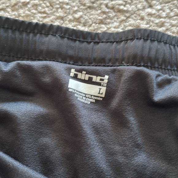 Men’s lined running shorts by HIND. Large. Black - Picture 2 of 3